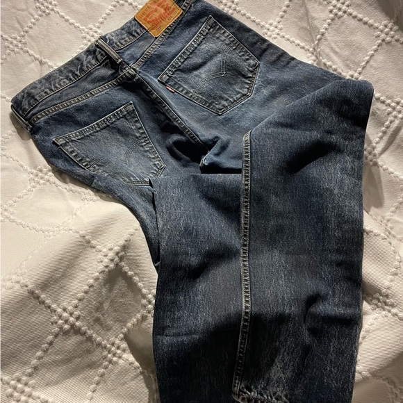 Levi 34"x32" 522 Men's Jeans Excellent Quality  Thick cotton blue denim - Picture 12 of 14